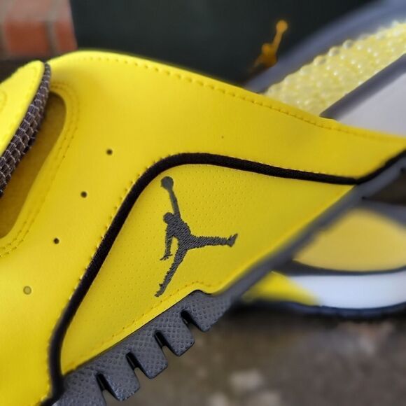 Air Jordan IV 4 OG Retro Lightning Yellow Cool Gray Men's 9 DN4238-701 Brand New - Picture 6 of 11